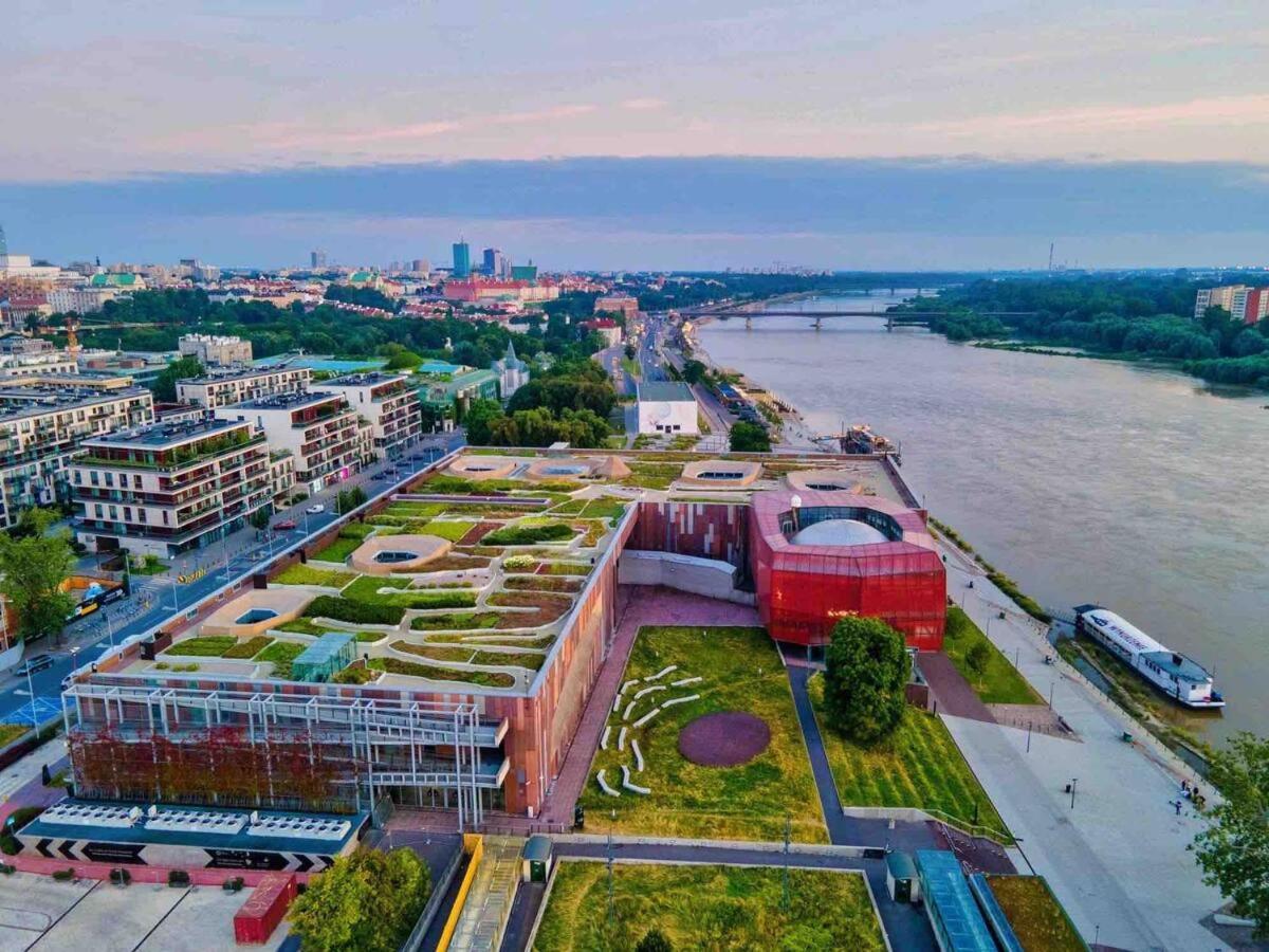 Super Apartment Yellow 2X Metro Fast Wifi 1 Gbs Netflix Panorama Miasta Warszawa Eksteriør billede