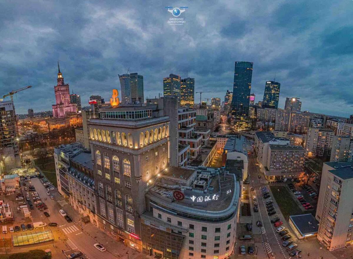 Super Apartment Yellow 2X Metro Fast Wifi 1 Gbs Netflix Panorama Miasta Warszawa Eksteriør billede